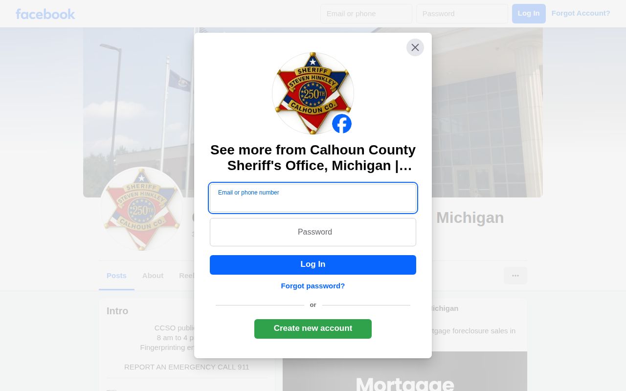 Official Calhoun County Sheriff channel for released inmate photo research